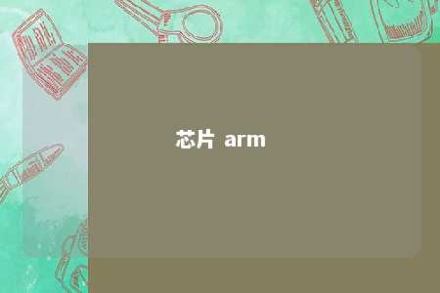 芯片 arm 
