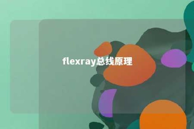 flexray总线原理 
